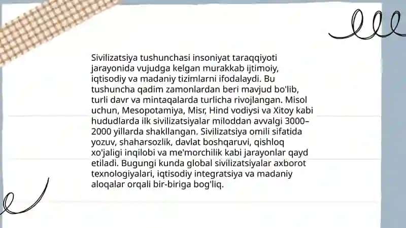 Sivilizatsiya tushunchasi 3