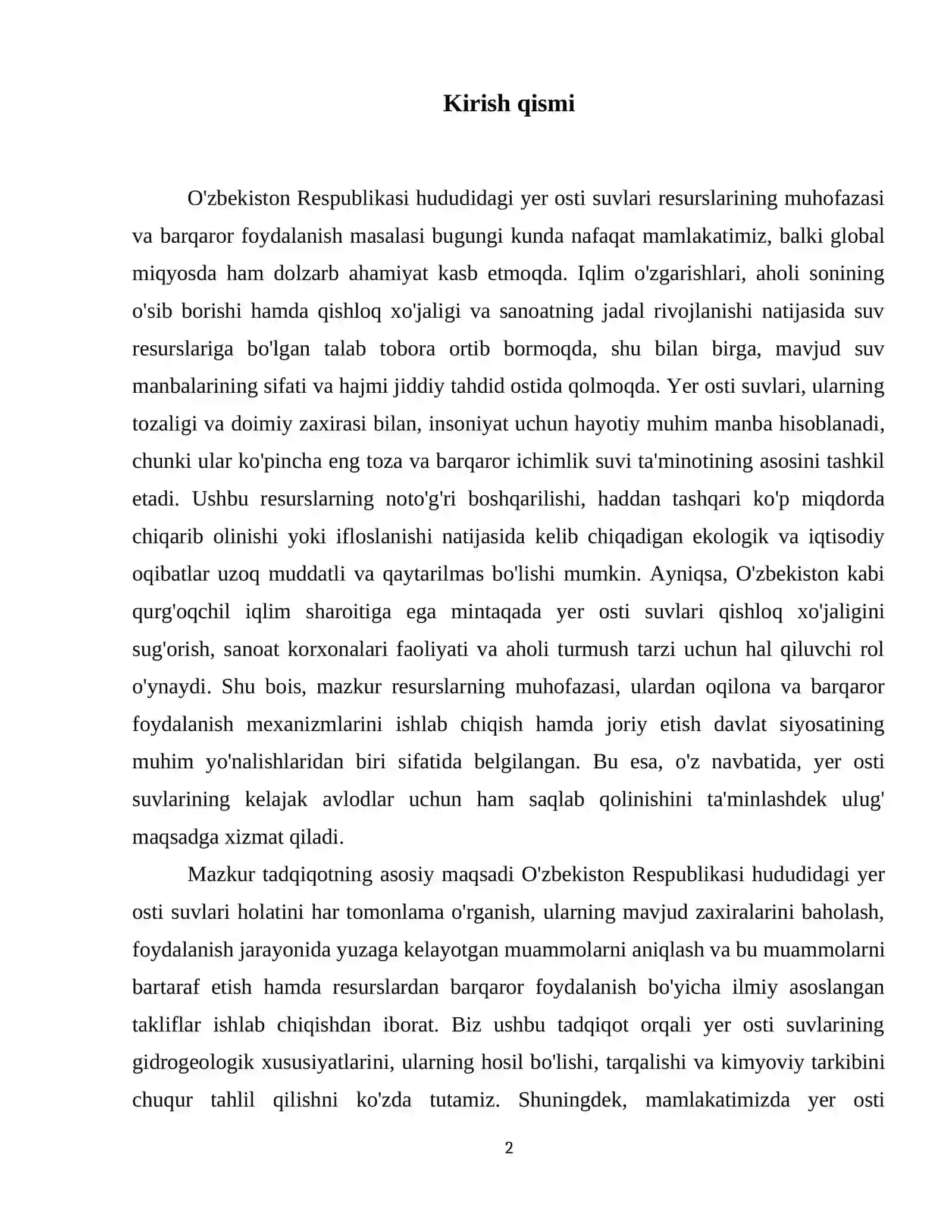 O'zbekistonning yer Osti suvlari 3