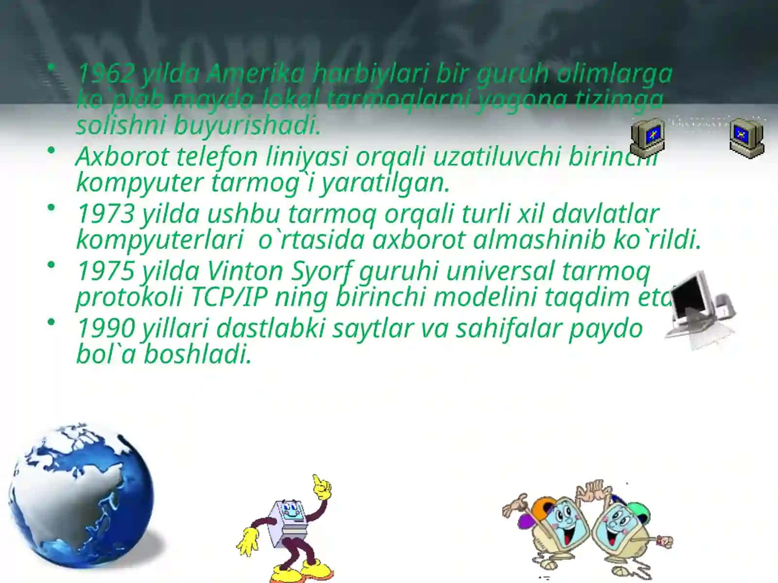 Global kompyuter tarmog`i 3