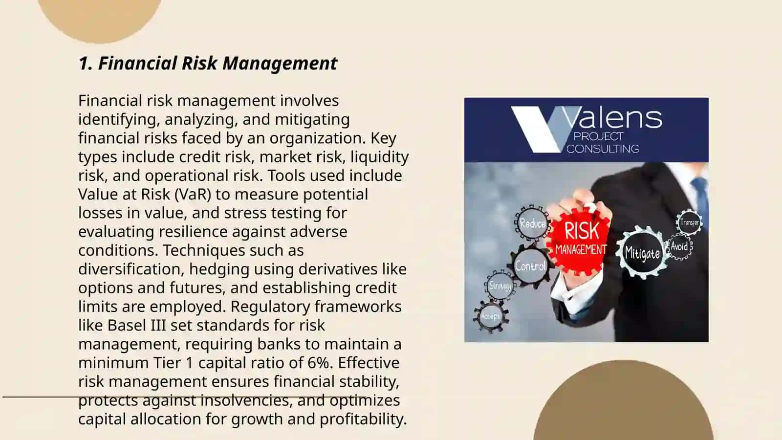 Financial Risk Management 3