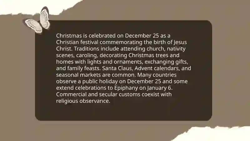 Festivals and holidays 3