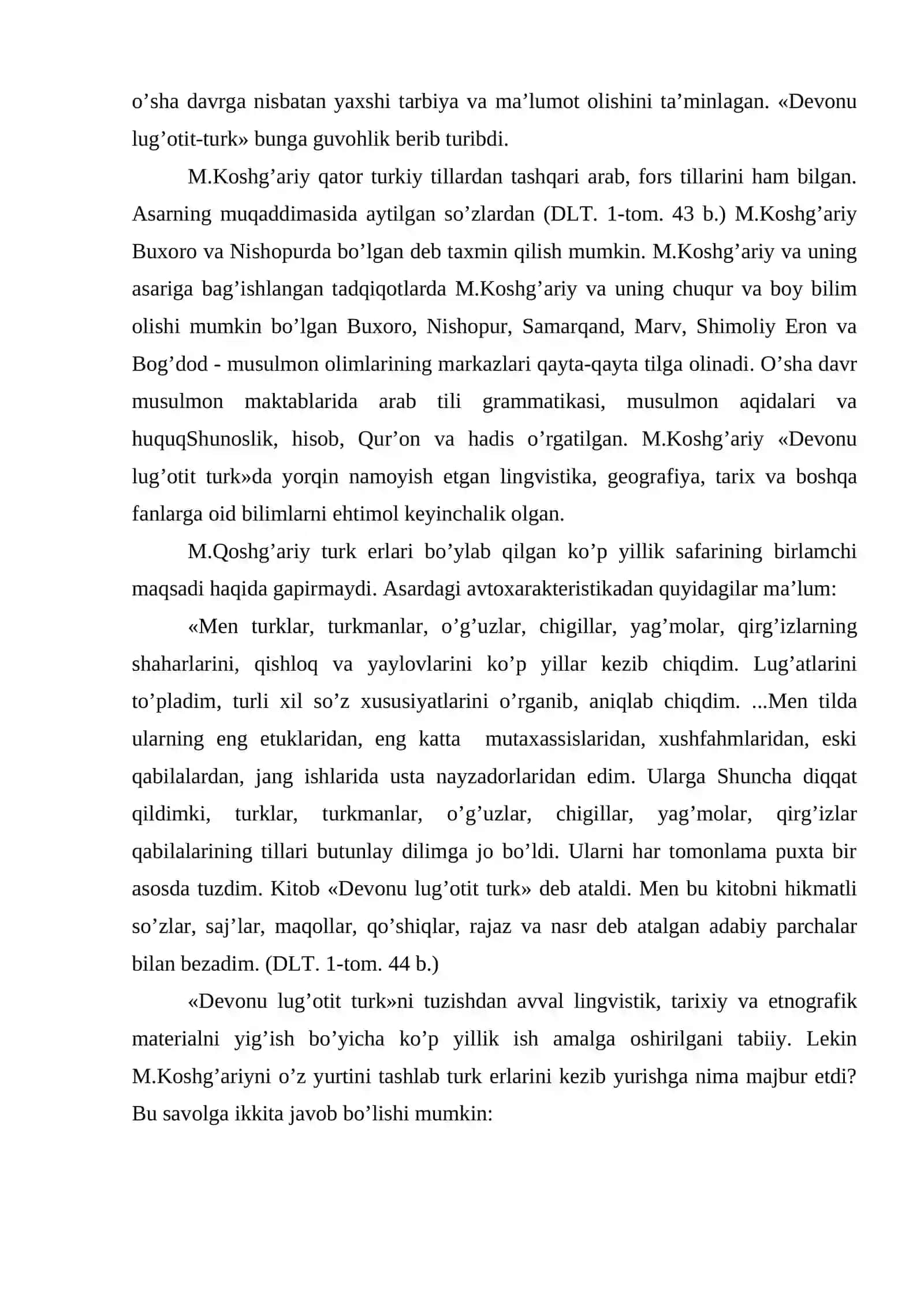 Mahmud Kоshg’ariy va uning Dеvоnu lug’оtit turk asari haqida 3