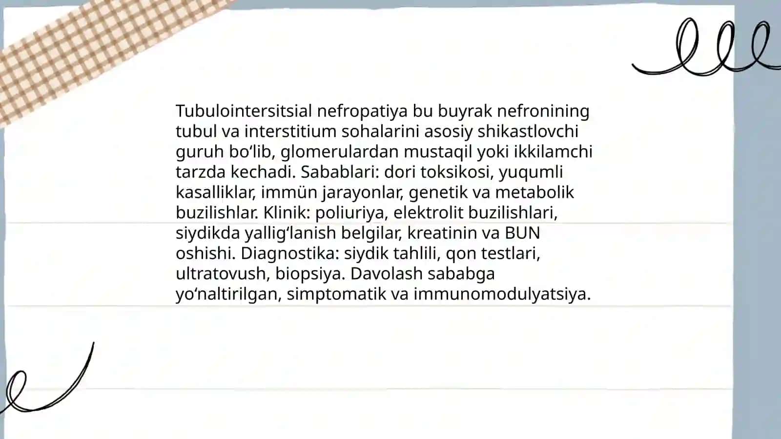 Tubulointersitsial nefropatiyalar 3