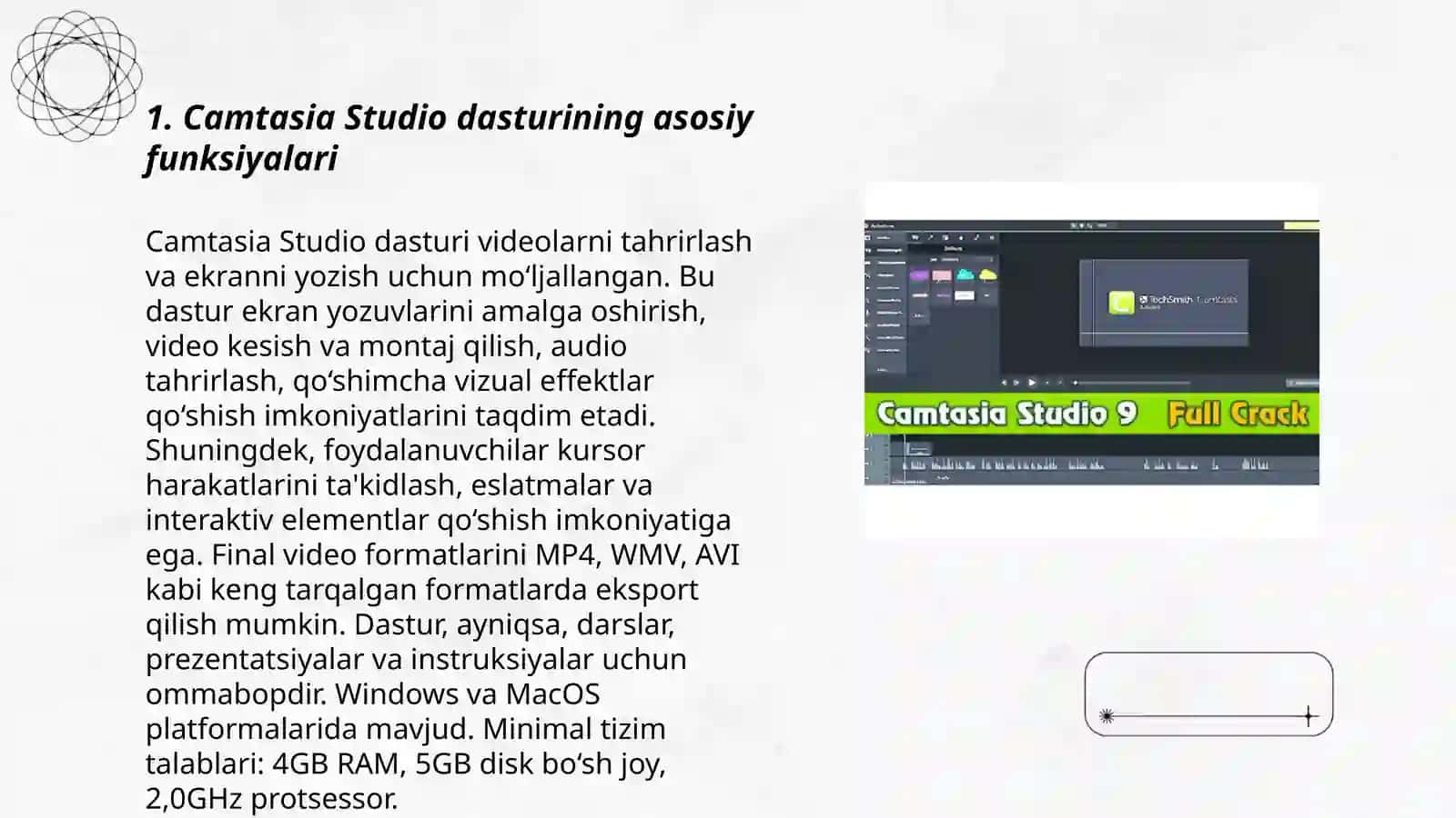 Camtasia Studio 3