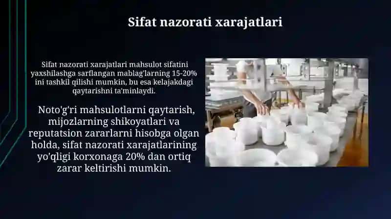 Sifat nazorati xarajatlari 3
