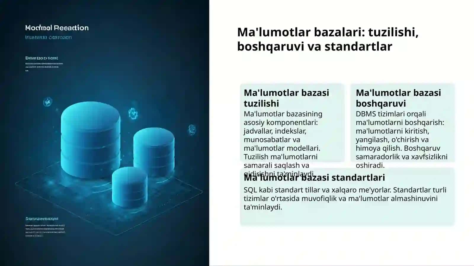 Axborot tizimlari va texnologiyalari 3