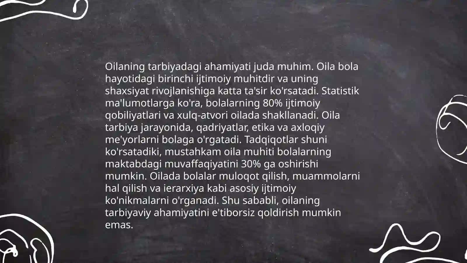 Oilaning tarbiyadagi ahamiyati 3