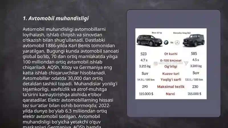 Avtomobil muhandisligi 3