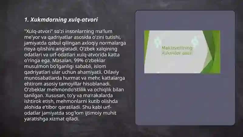 Makiavellining "Xukmdor" asari 3