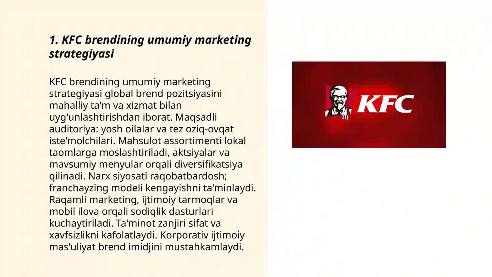 KFC Marketing Strategy 3