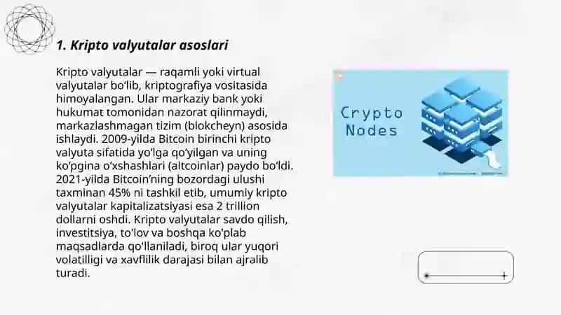 Kripto valyutalar asoslari 3