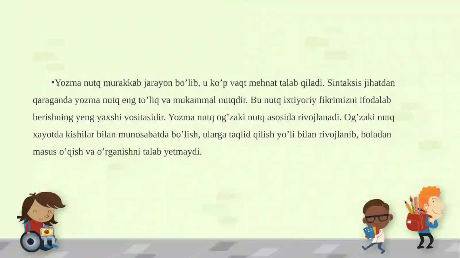 Yozma nutq holatini tekshirish 3
