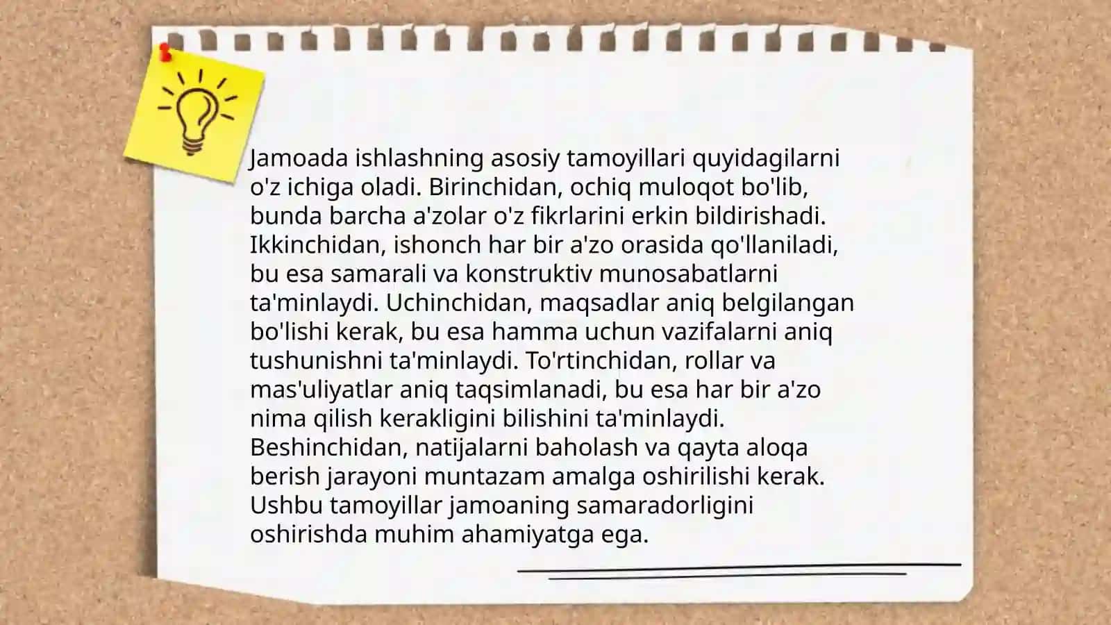 Jamoada ishlash va Samaradorlik sirlari 3