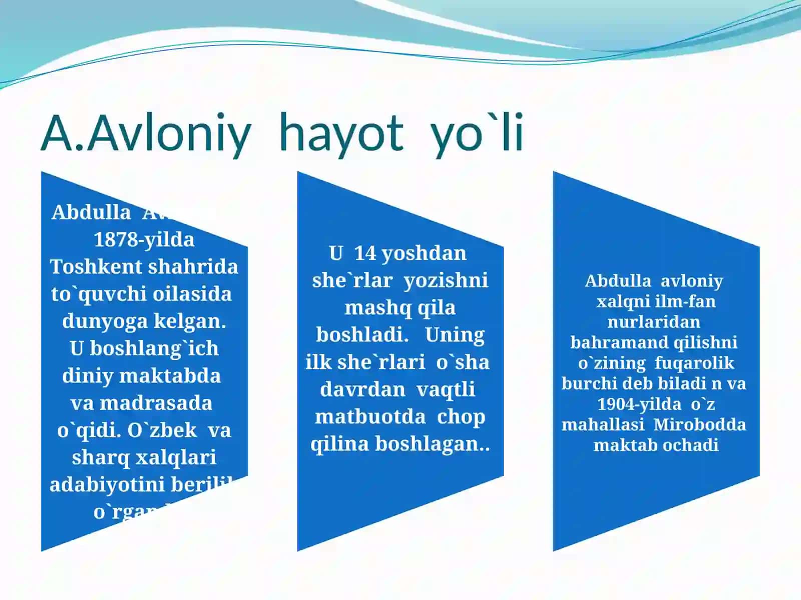 Avloniy hayoti va ijodi 3
