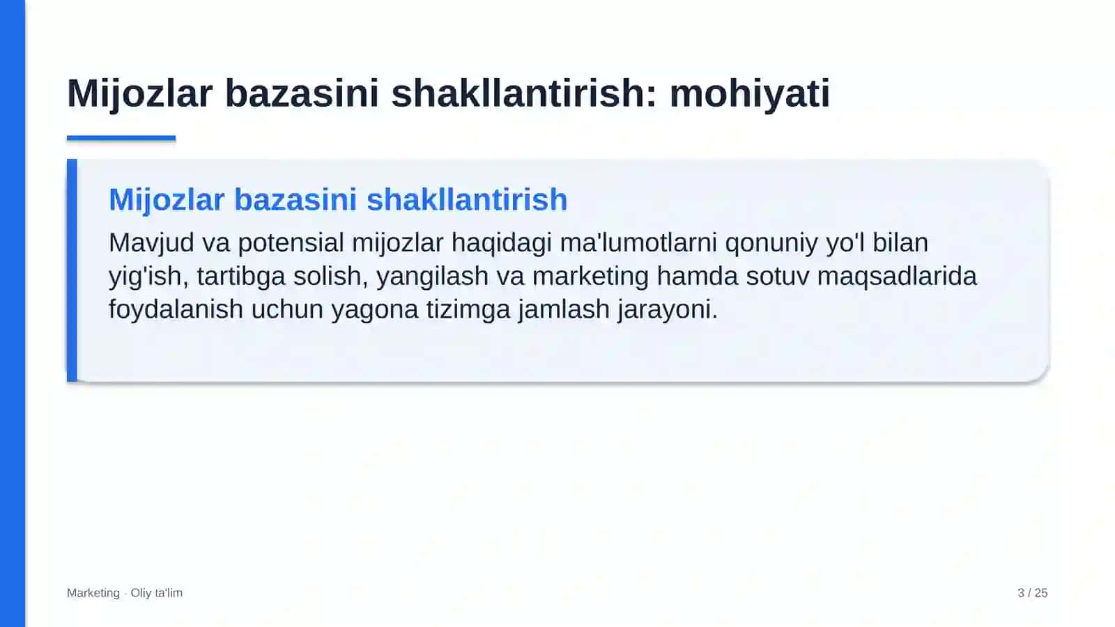 Transformator zavodlarida mijozlar bazasini shakllantirish 3