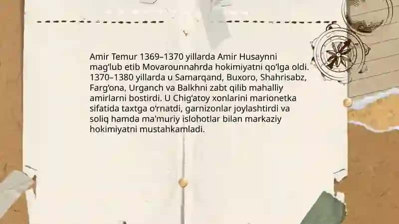 Amir Temur Harbiy yurishlari 3