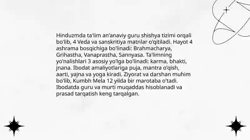Hindiston milliy dinlari 3