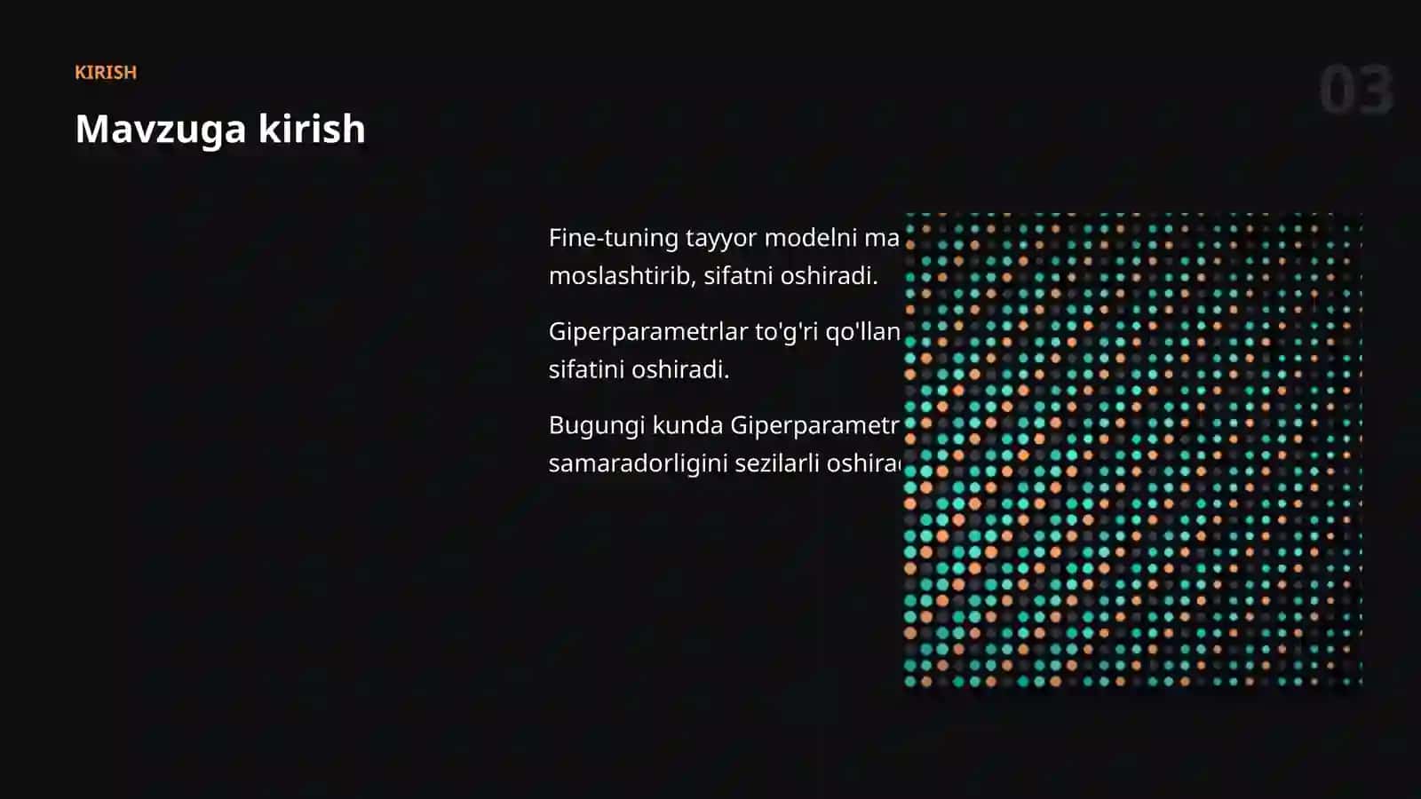 MODELLARNI SOZLASH (FINE-TUNING) 3