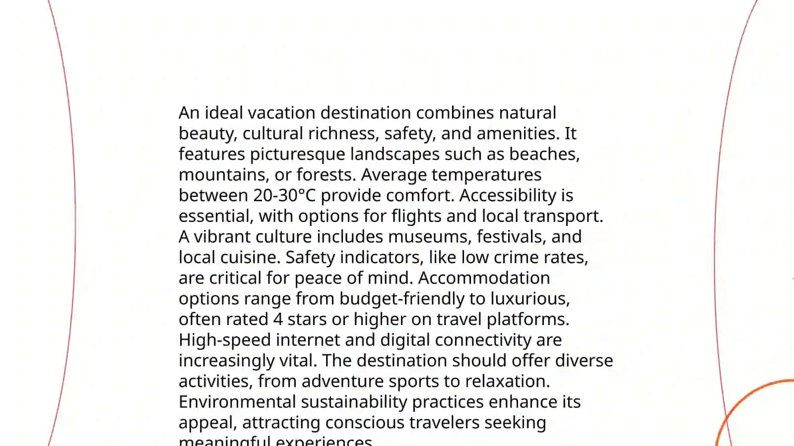 Ideal Vacation Destinations (Suggestopedia Method) 3
