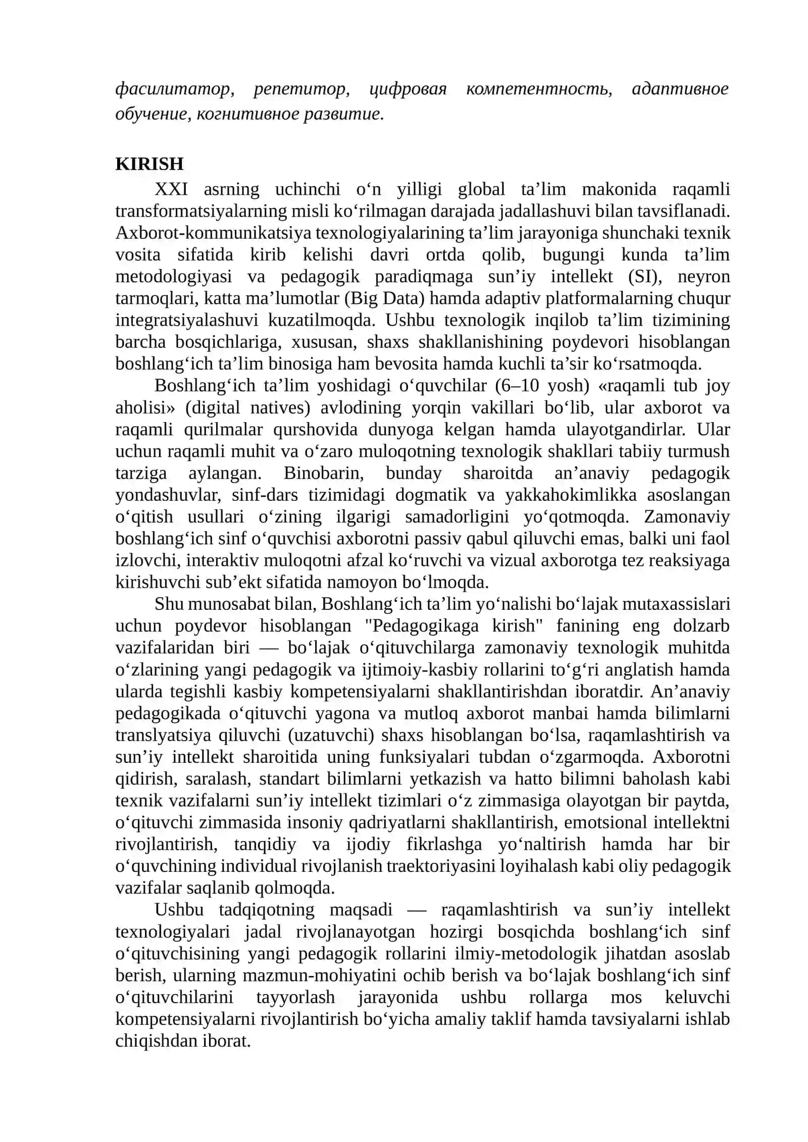 BOSH LANGICH SINF O‘QITUVCHINING YANGI PEDAGOGIK ROLI 3