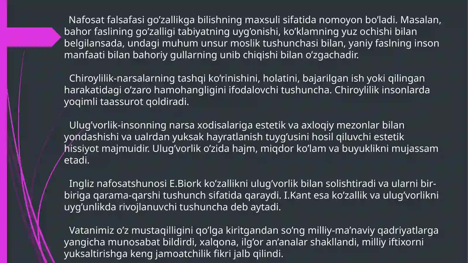 Etikaning mohiyati va ahamiyati. 3