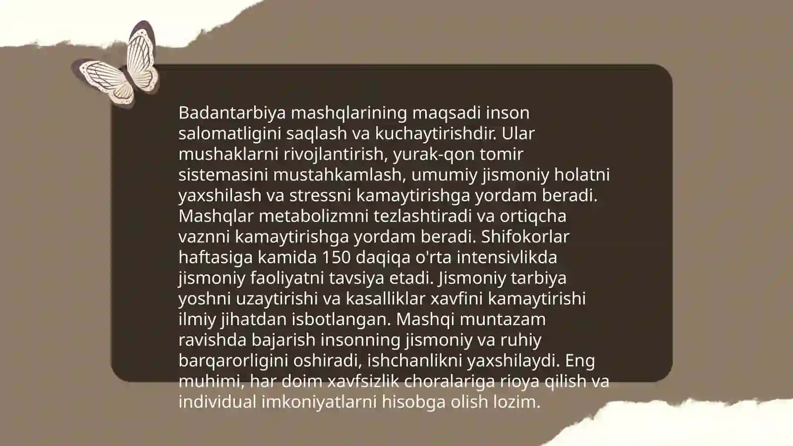 Badantarbiya mashqlari 3