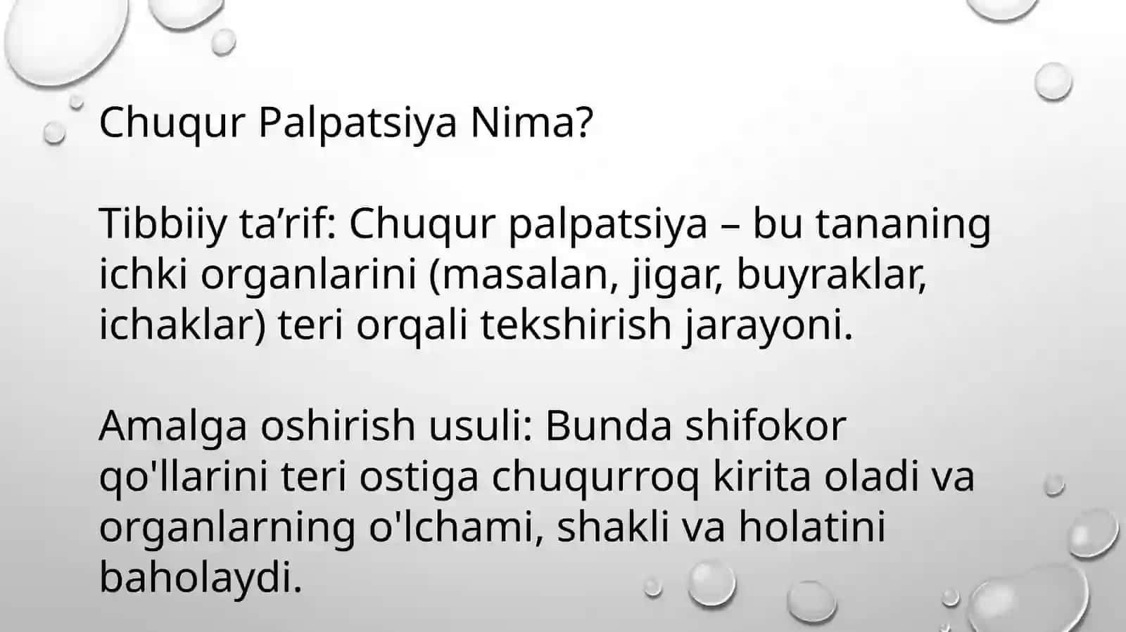Qorinning Chuqur Palpatsiyasi 3