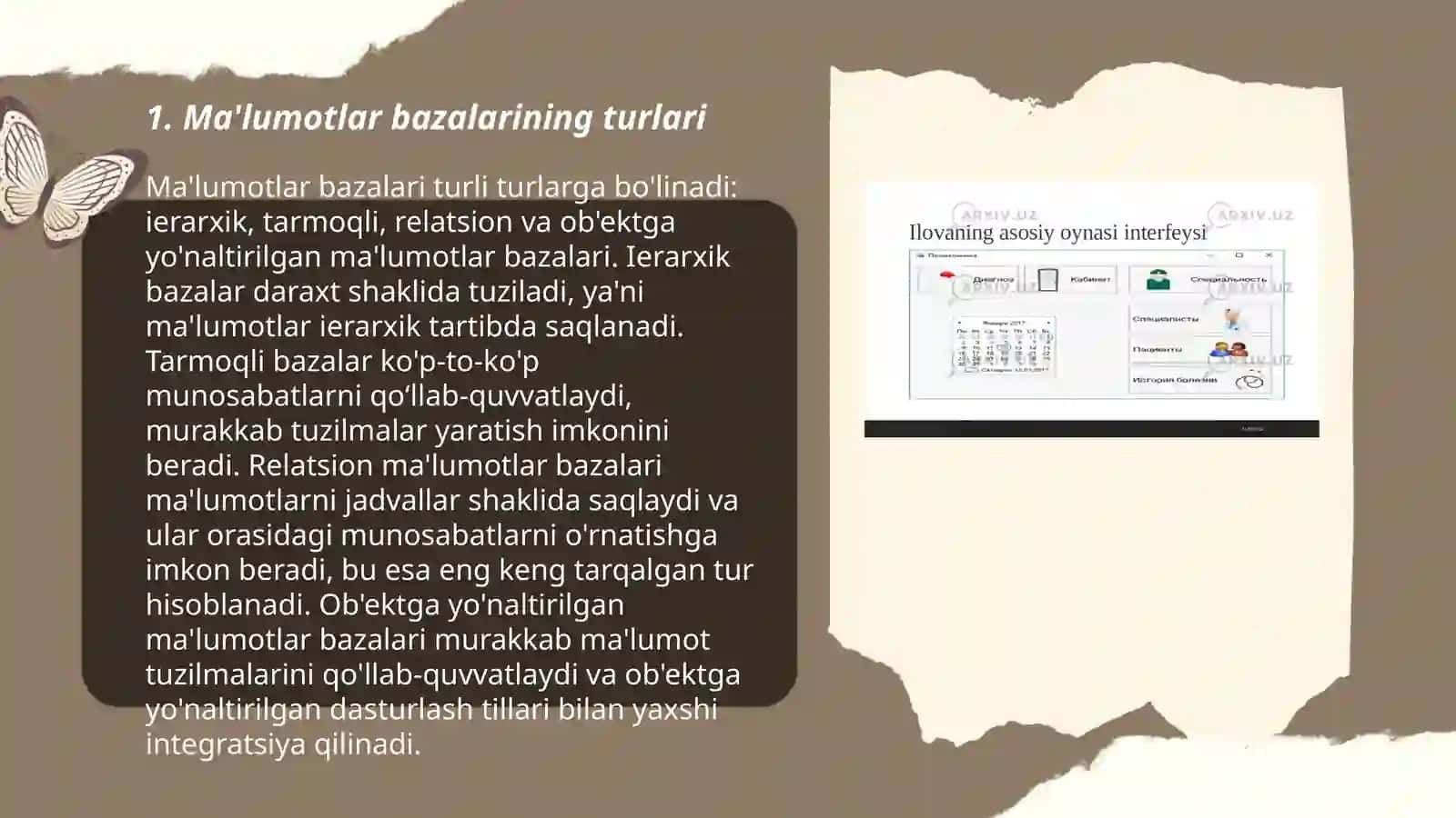 Ma'lumotlar bazalarini yaratish 3