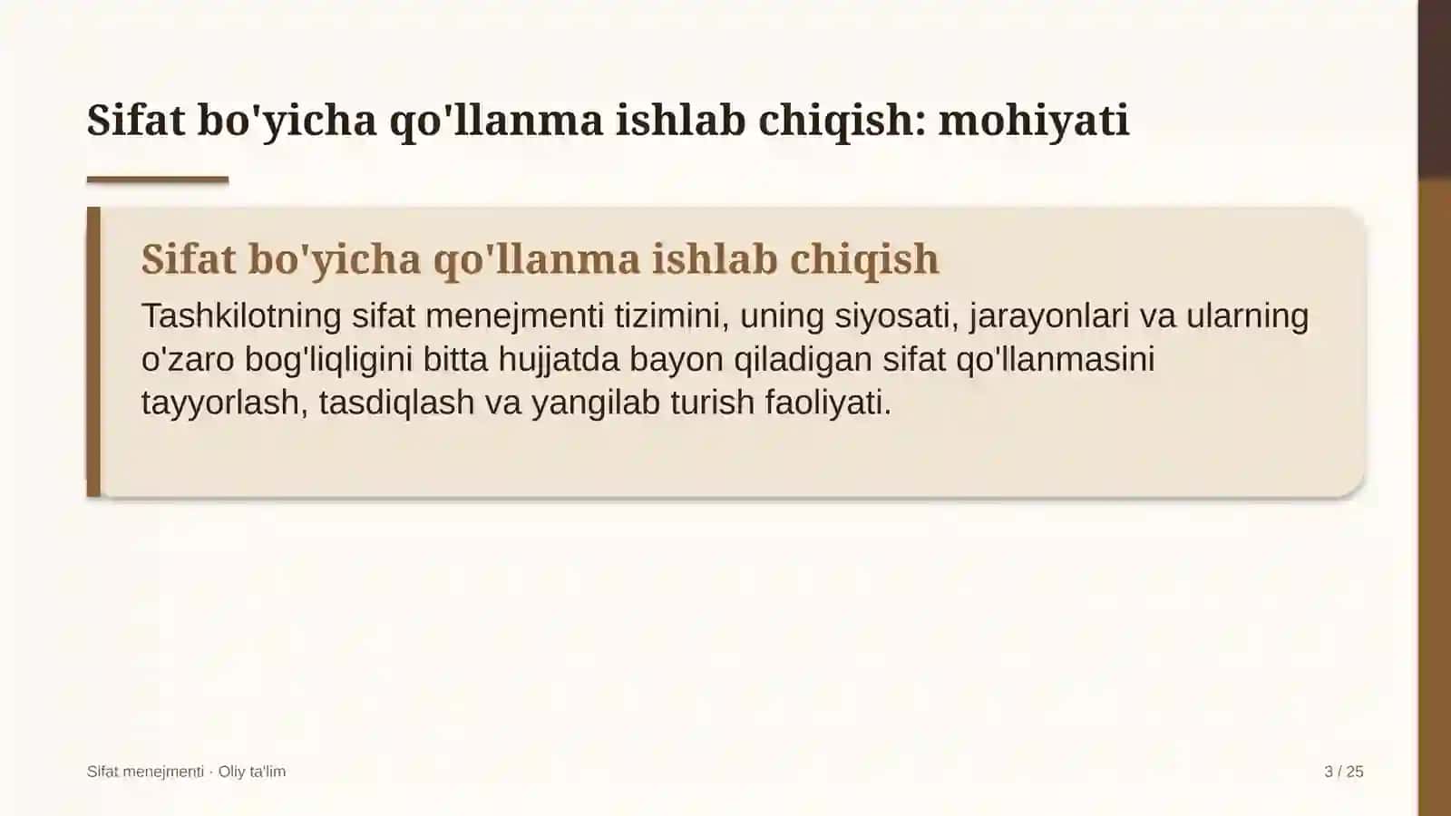 o'quv markazlarida sifat bo'yicha qo'llanma ishlab chiqish 9246 3