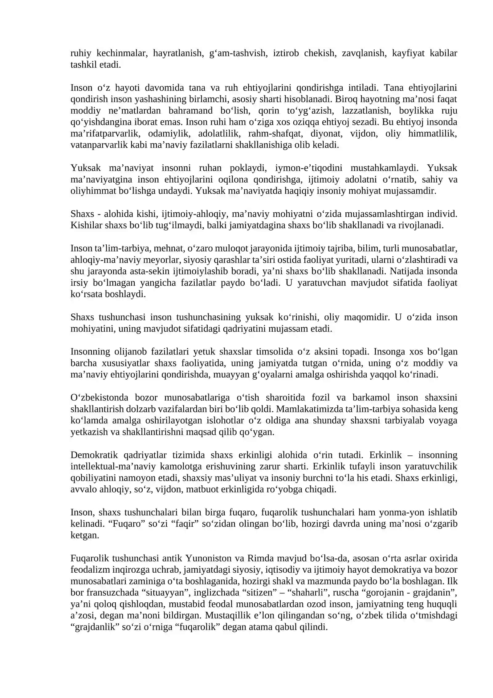 BILIM INSON MANAVIY KAMOLOTI OMILI 3