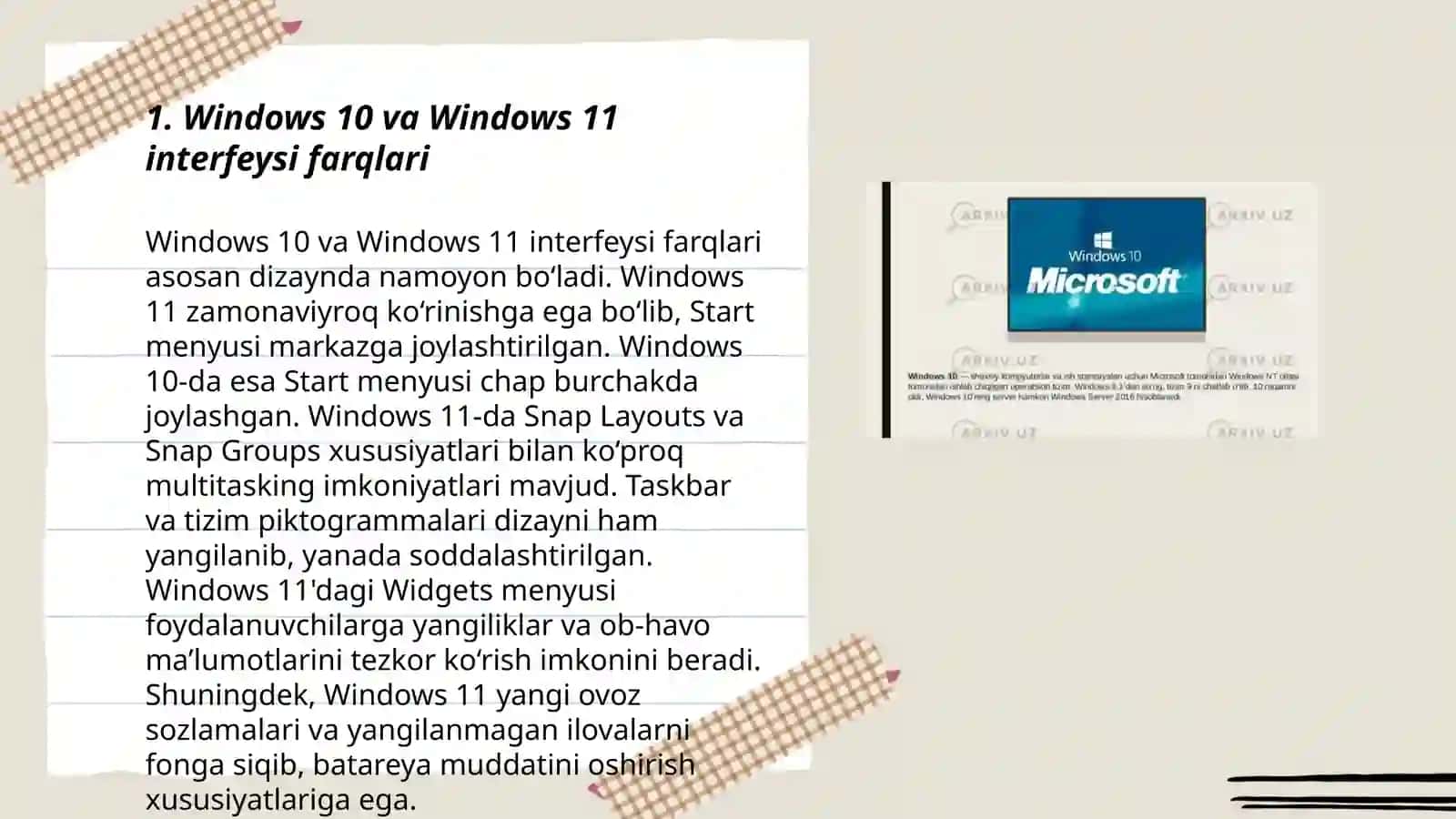 Windows 10 va Windows 11 operatsion tizimlari 3