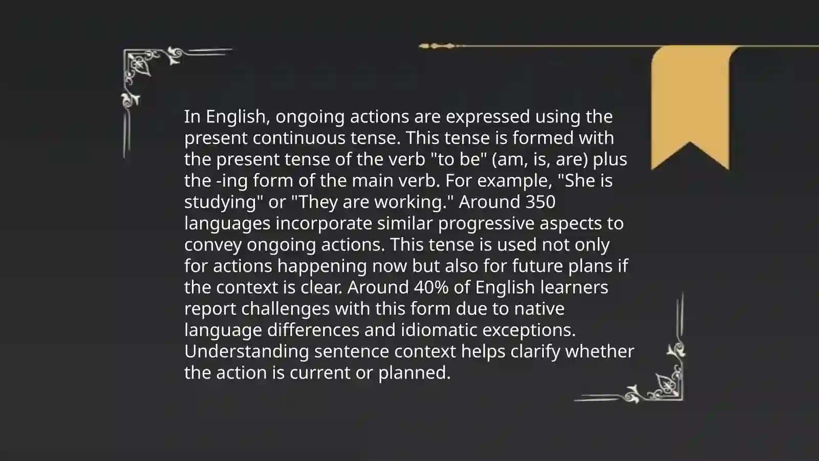 Present contions tense 3