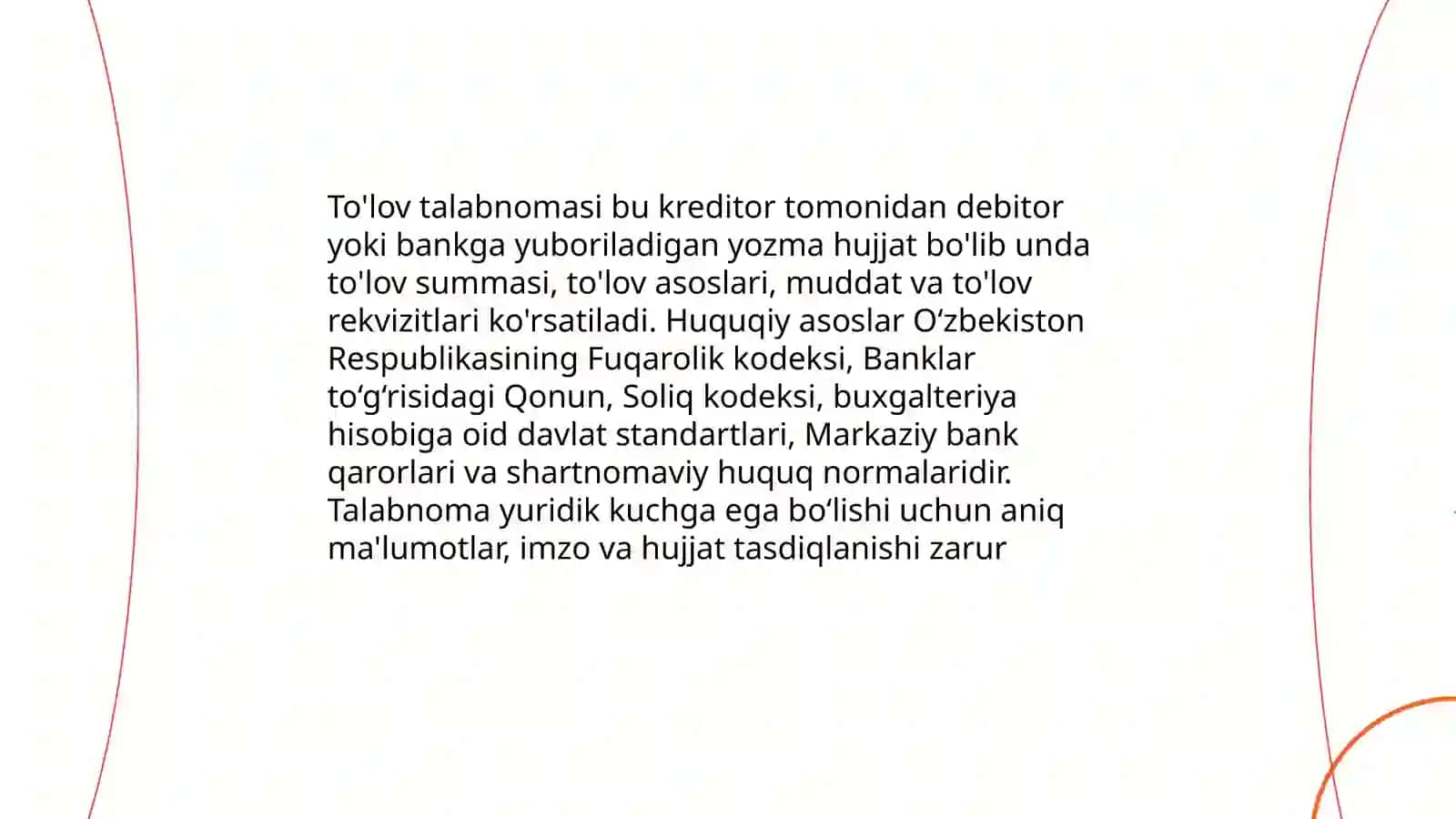 To'lov talabnomalari bilan hisob-kitoblarni yuritish 3
