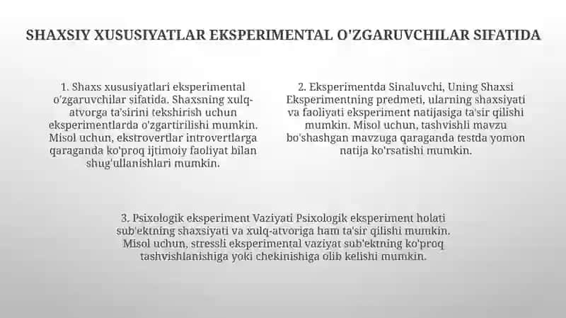 Psixologik Eksperiment 3