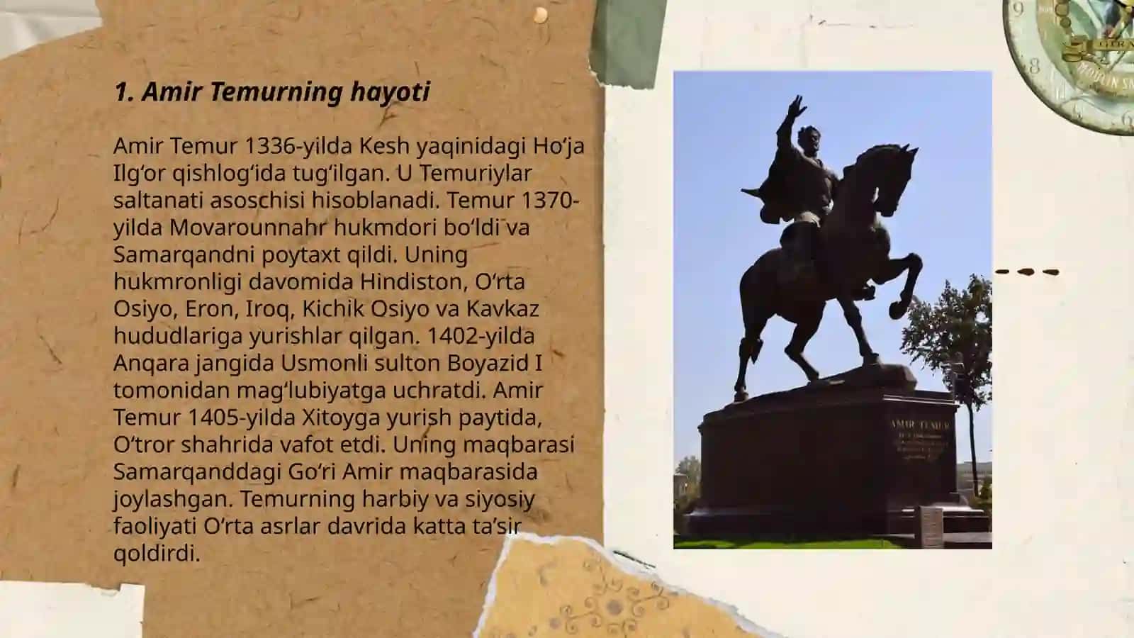 Amir Temurning hayoti 3