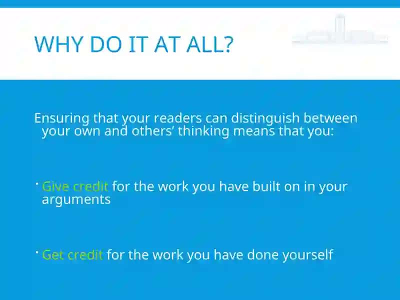 REFERENCING WITHOUT TEARS: WHY, WHEN AND HOW TO CITE 3