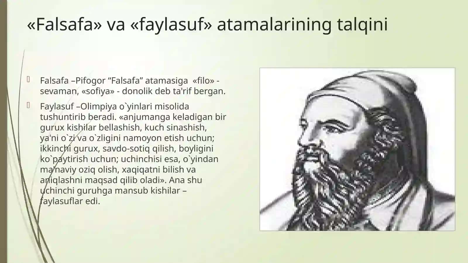 FALSAFANING PREDMETI, MAZMUNI VA JAMIYATDAGI ROLI 3