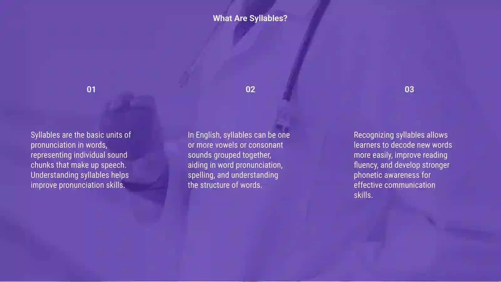 Syllables in English 3