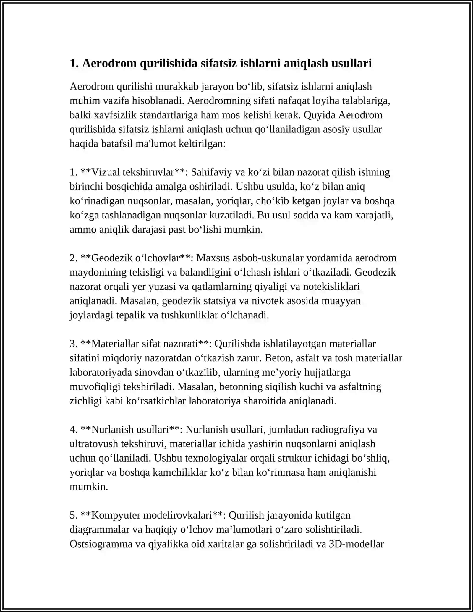 AERODROM QOPLAMAPARINI QURISH ISHLARINI BAJARISHDA SIFAT NAZORATI 3