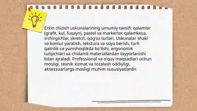 Erkin chizish uskunalari 3