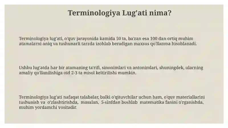 Terminologiya Lug'ati 3