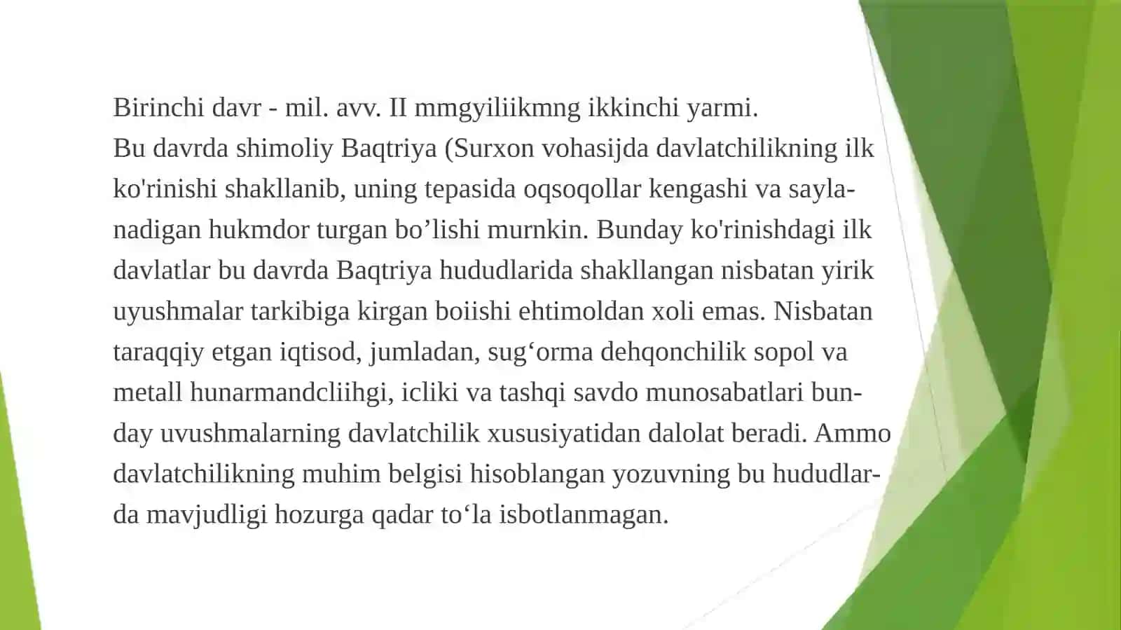 [ILK DAVLATLAR RIVOJLANISHINING DAVRLASHTIRILISHI] 3