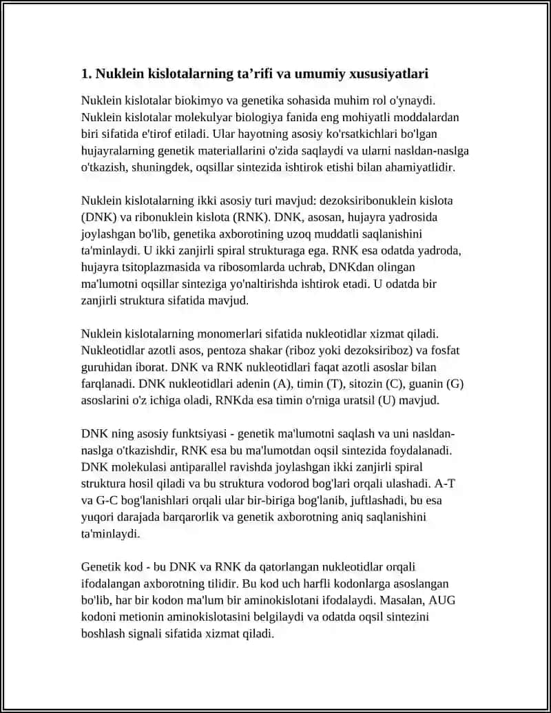 NUKLEIN KISLOTALAR 3