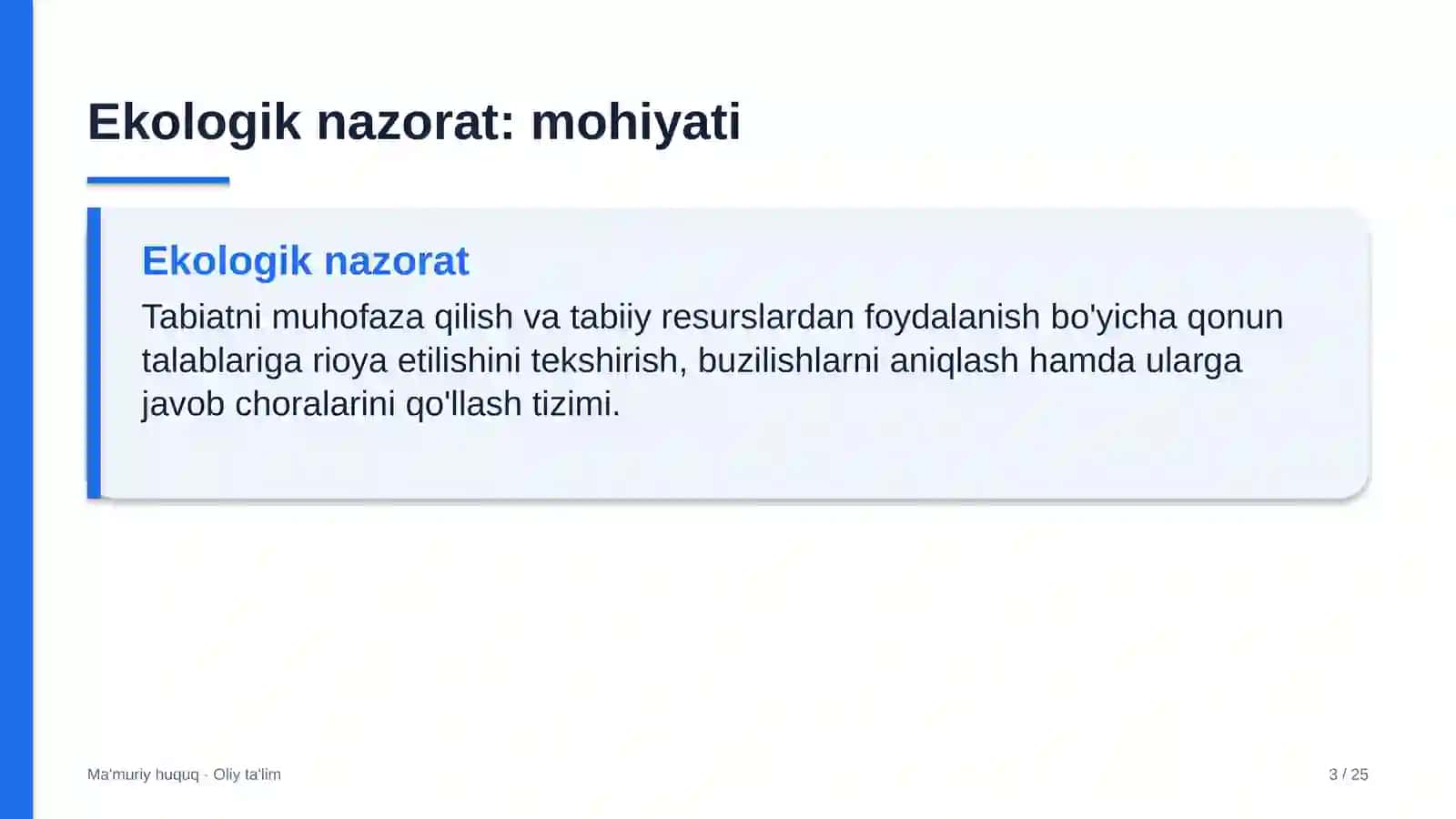 [Striming platformalarida ekologik nazorat] 3