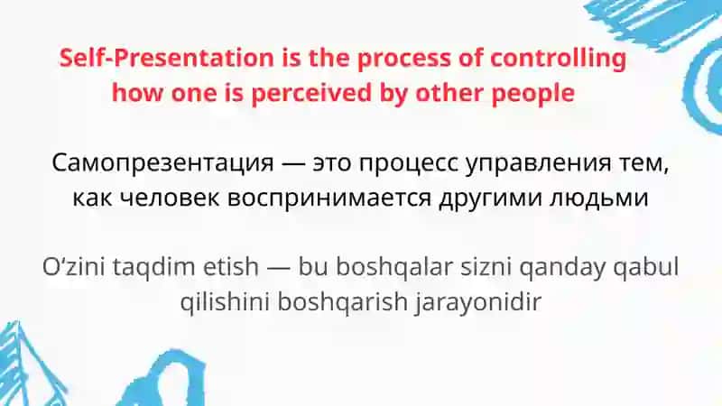 Self-presentation for IT professionals 3