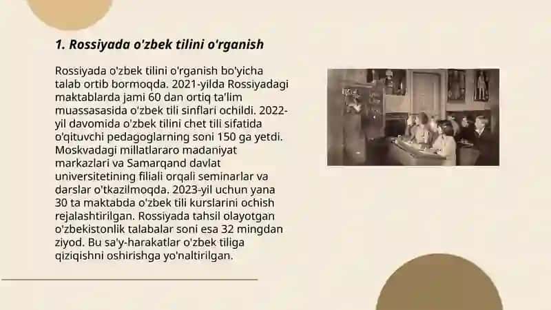 Rossiyada o'zbek tilini o'rganish 3