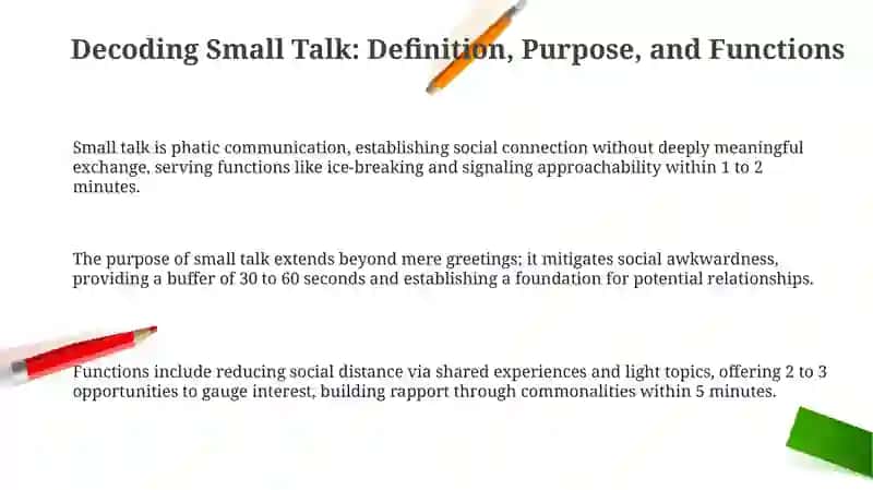 Analyzing small talks 3