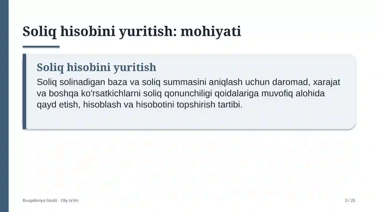 Aksiyadorlik jamiyatlarida soliq hisobini yuritish 3