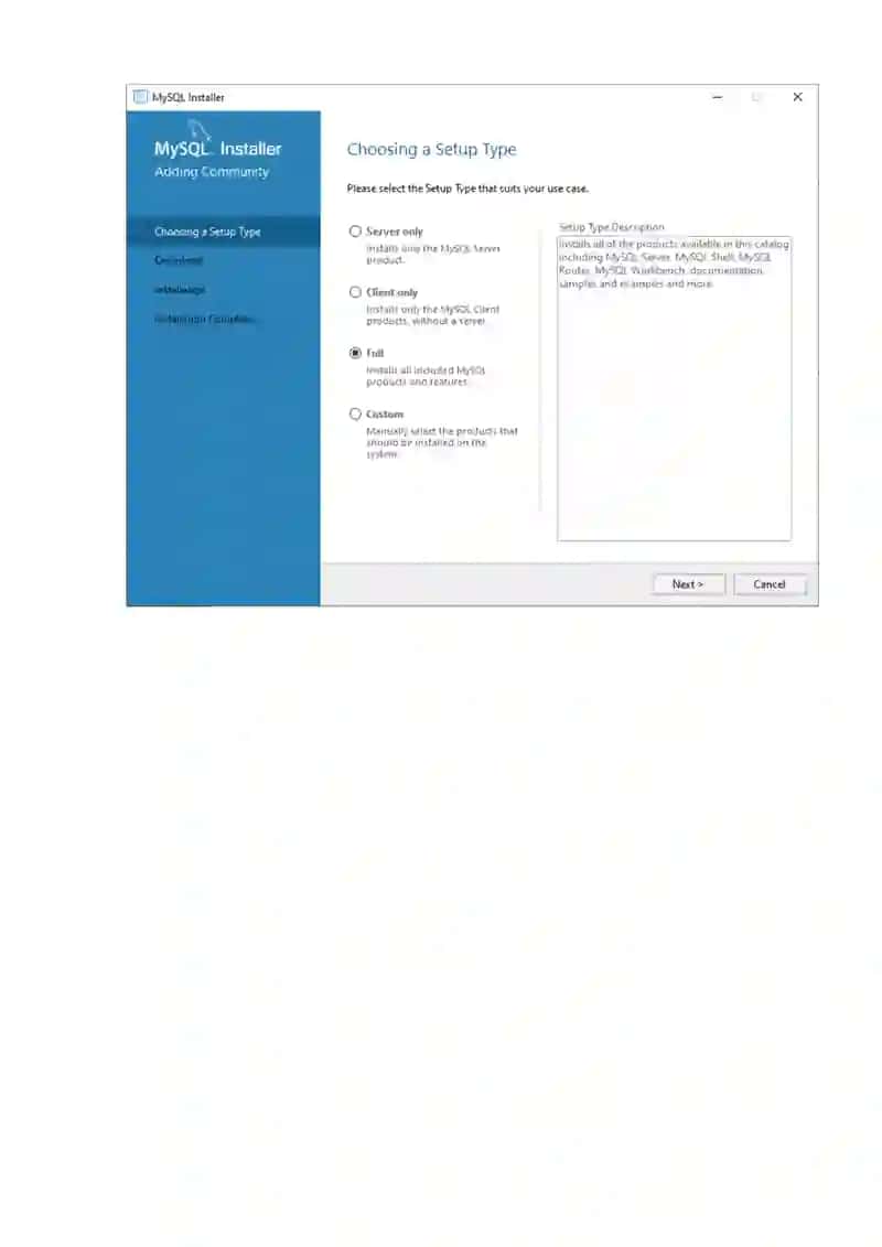 MySQL o‘rnatish 3