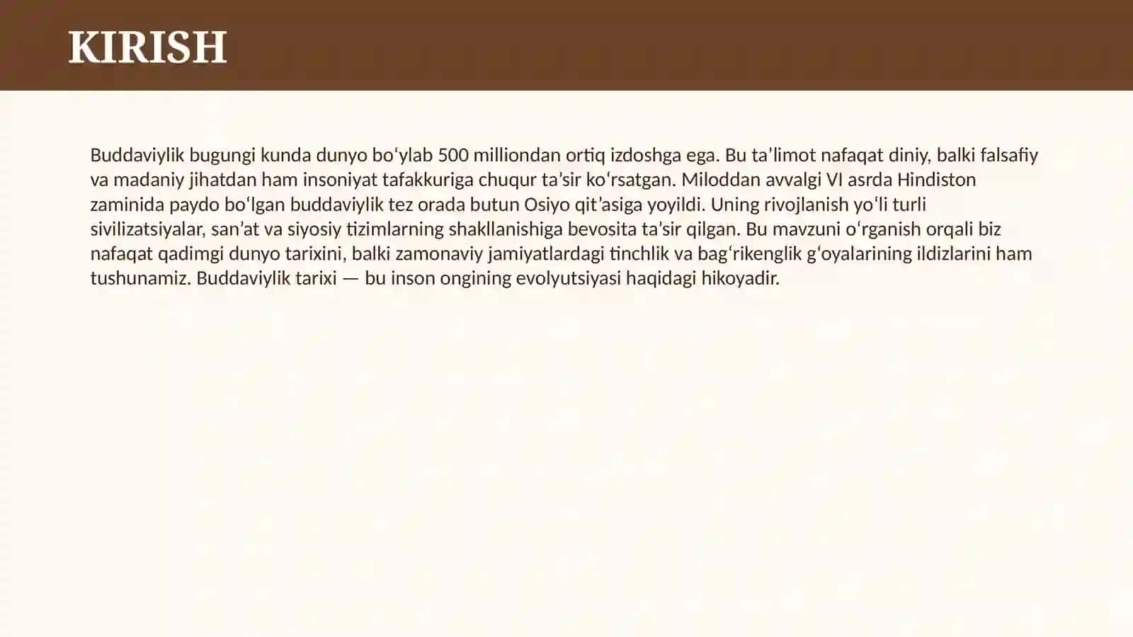 BUDDAVIYLIK TARIXI 3